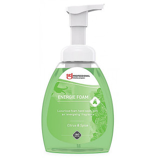 Mydło w pianie DEB Energie Foam, butelka z pompką, 250ml, cytrusowo-korzenne