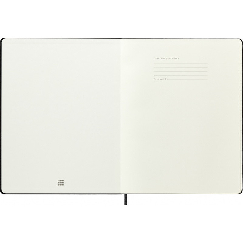Notes MOLESKINE Classic, XXL, 21,6x27,9cm, w linie, twarda oprawa, czarny, 192 strony