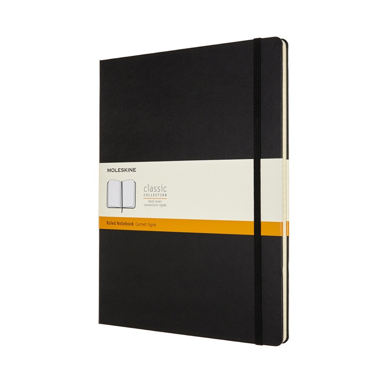 Notes MOLESKINE Classic, XXL, 21,6x27,9cm, w linie, twarda oprawa, czarny, 192 strony