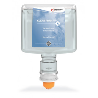 Mydło w pianie DEB Clear Foam Pure, wkład do dozownika bezdotykowego, 1,2l, bezzapachowe