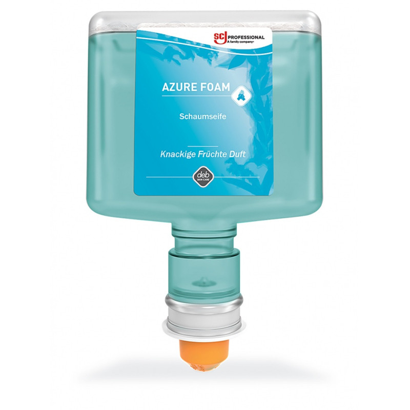 Mydło w pianie DEB Azure Foam, wkład do dozownika bezdotykowego, 1,2l, zapach owoców