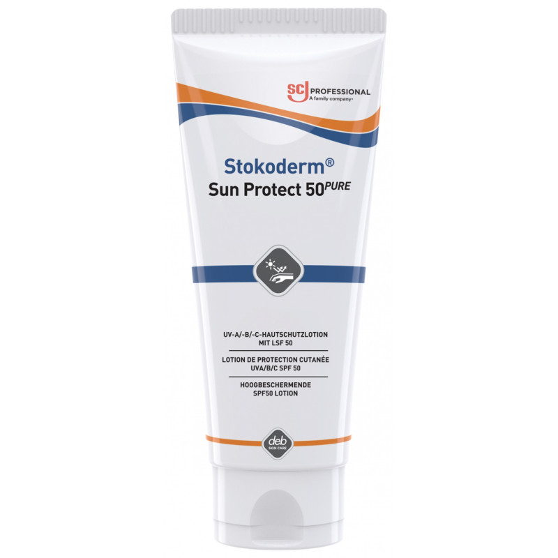 Krem ochronny przeciwsłoneczny DEB Stokoderm Sun Protect 50 Pure, SPF50, tubka, 100ml