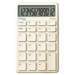 Kalkulator biurowy DONAU TECH, 12-cyfr. wyświetlacz, funkcja pierw., wym. 137x84 mm, beżowy