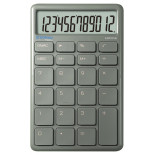 Kalkulator biurowy DONAU TECH, 12-cyfr. wyświetlacz, funkcja pierw., wym. 137x84 mm, zielony