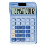 Kalkulator biurowy DONAU TECH, 12-cyfr. wyświetlacz, funkcja pierw., GT, wym. 175x126 mm, niebieski