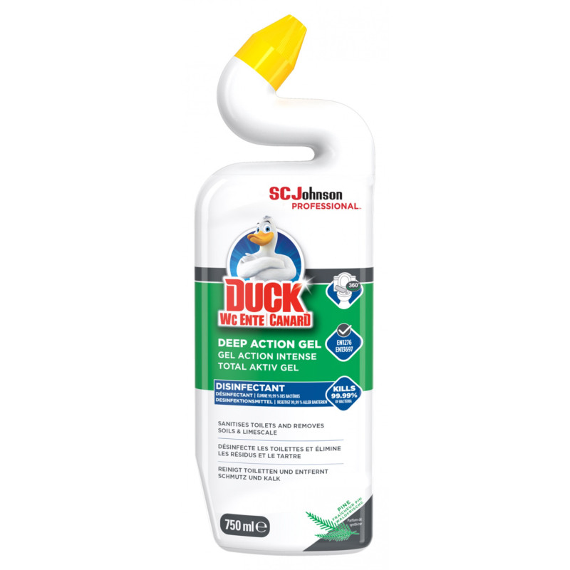 Żel do czyszczenia toalet DUCK Deep Action Pine, 750ml