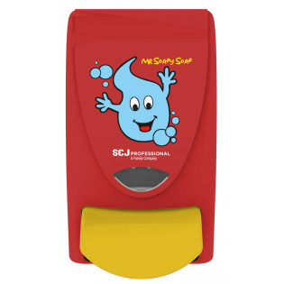 Dozownik do mydła w pianie DEB Mr Soapy, 1l, czerwony