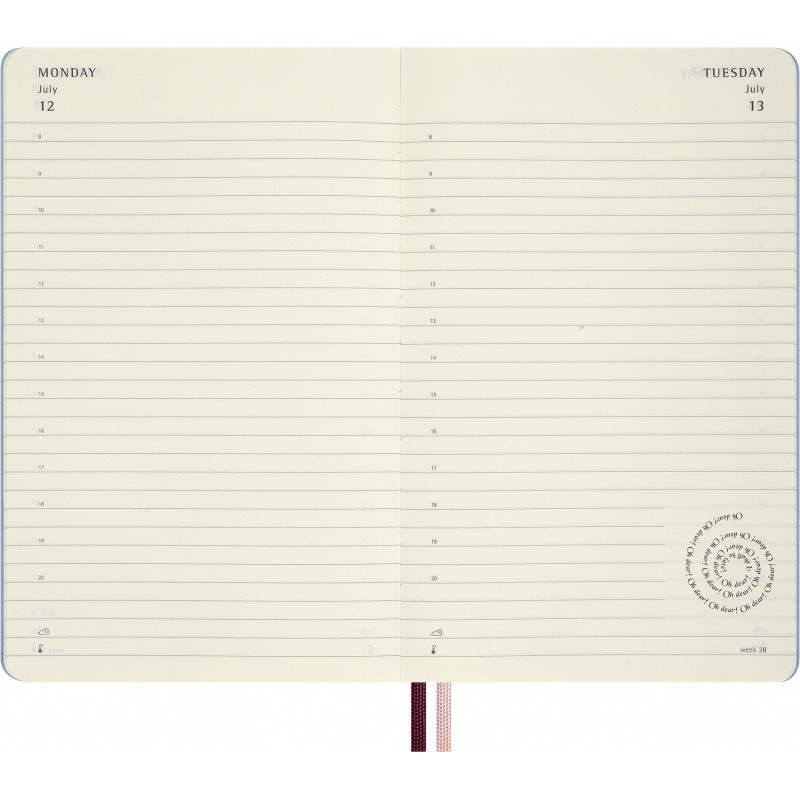Kalendarz dzienny MOLESKINE 2026 Alice, 12M, L, 13x21cm