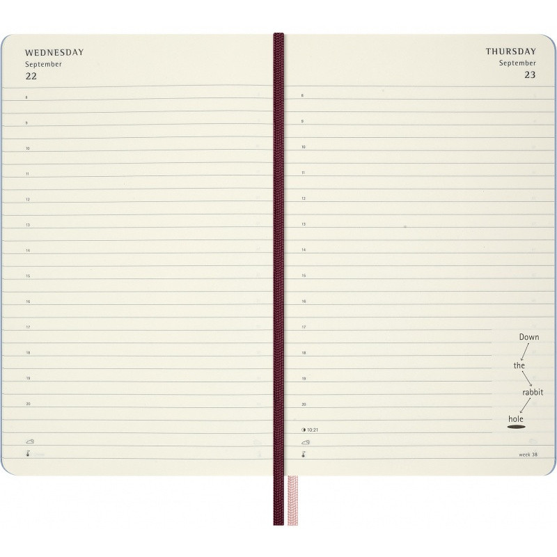Kalendarz dzienny MOLESKINE 2026 Alice, 12M, L, 13x21cm