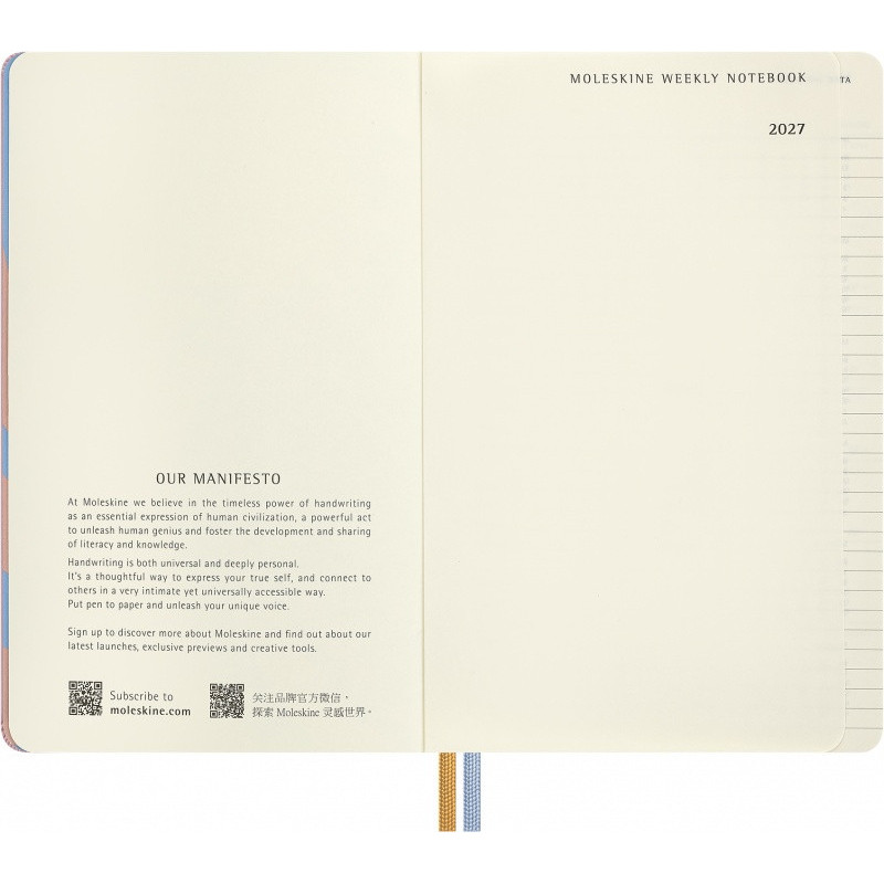 Kalendarz tygodniowy MOLESKINE 2026 Alice, 12M, L, 13x21cm