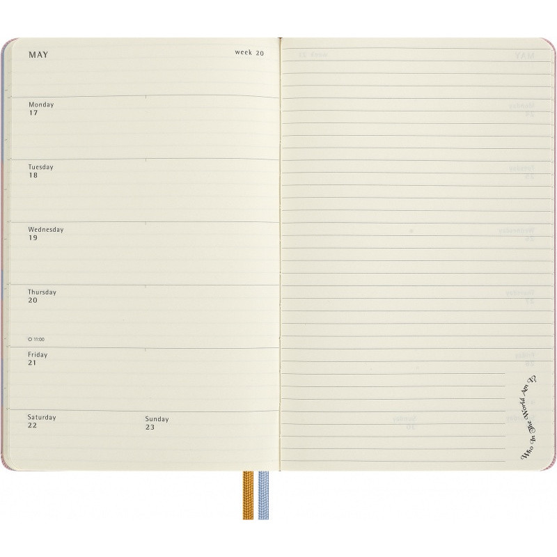 Kalendarz tygodniowy MOLESKINE 2026 Alice, 12M, L, 13x21cm
