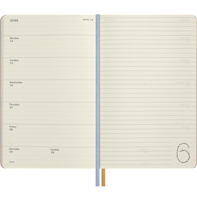 Kalendarz tygodniowy MOLESKINE 2026 Alice, 12M, L, 13x21cm