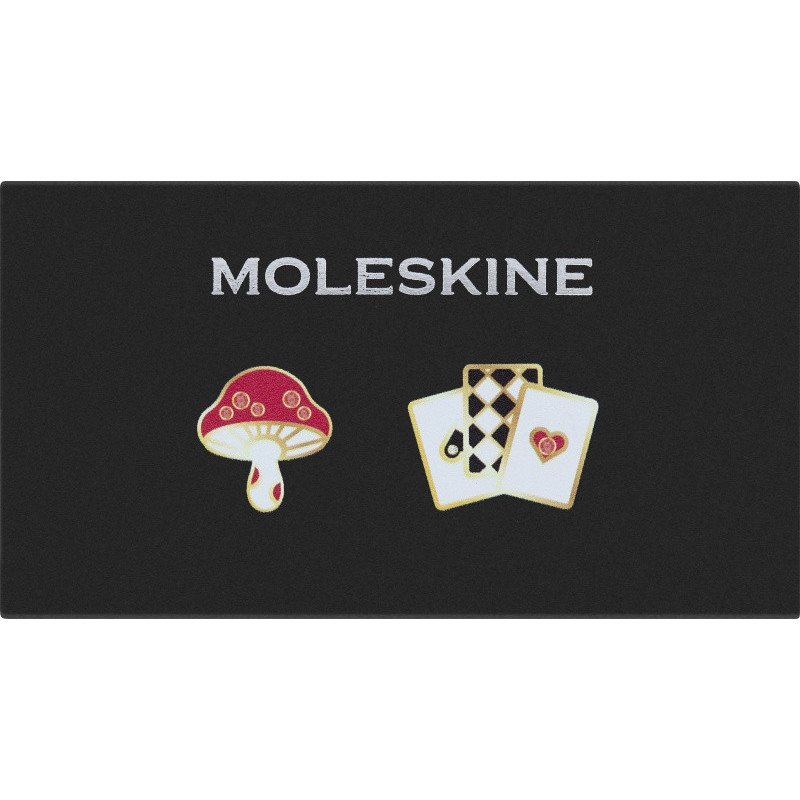 Przypinki MOLESKINE 2026 Alice, Mushroom + Cards