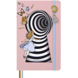 Zestaw 2 przypinek MOLESKINE 2026 Alice, Eat Me + Drink Me