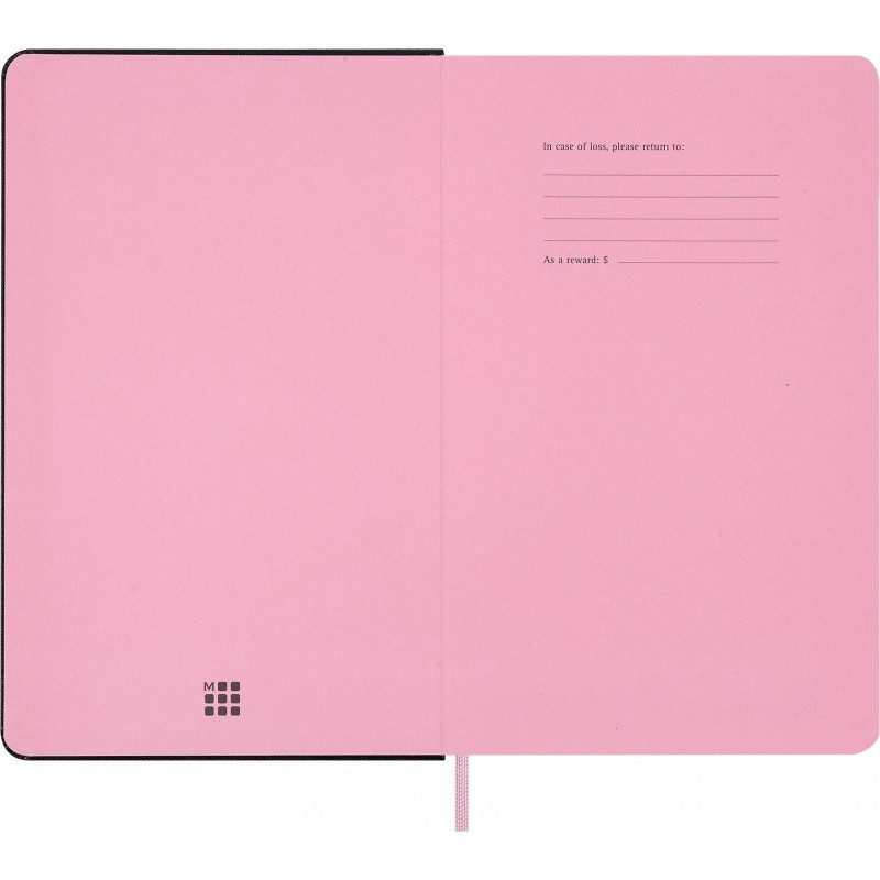 Notes MOLESKINE 2026 Blackpink, L, 13x21cm, w linie
