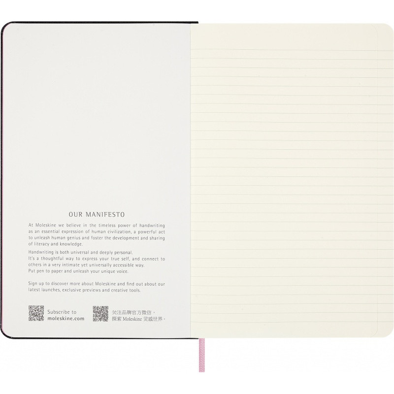 Notes MOLESKINE 2026 Blackpink, L, 13x21cm, w linie