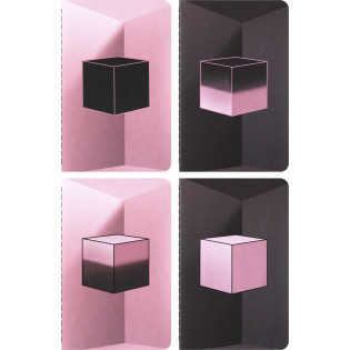Zestaw MOLESKINE 2026 Blackpink: zeszyt Cahier P, 9x14cm, w linie
