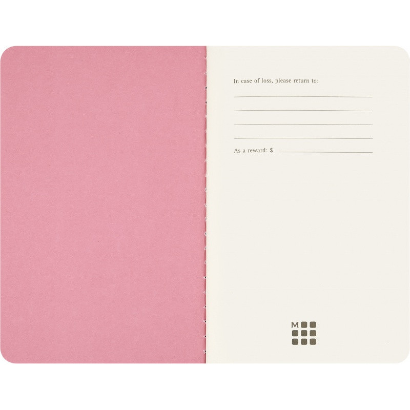 Zestaw MOLESKINE 2026 Blackpink: zeszyt Cahier P, 9x14cm, w linie