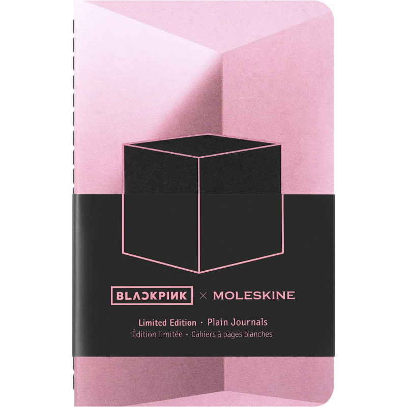 Zestaw MOLESKINE 2026 Blackpink: zeszyt Cahier P, 9x14cm, w linie