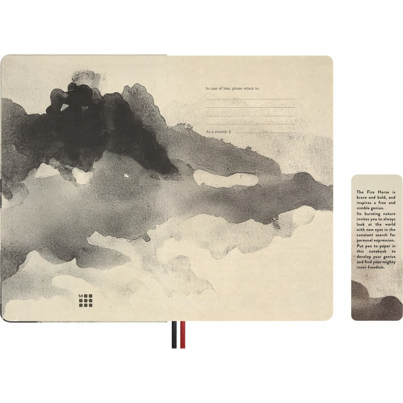 Notes MOLESKINE 2026 Horse, L, w linie, Calligraphy, box
