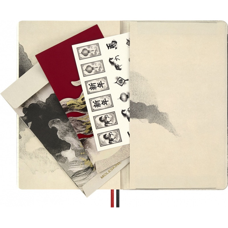 Notes MOLESKINE 2026 Horse, L, w linie, Calligraphy, box