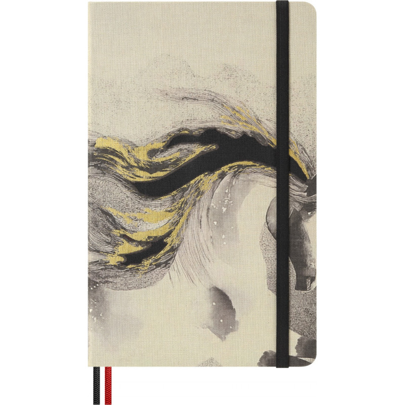 Notes MOLESKINE 2026 Horse, L, w linie, Calligraphy