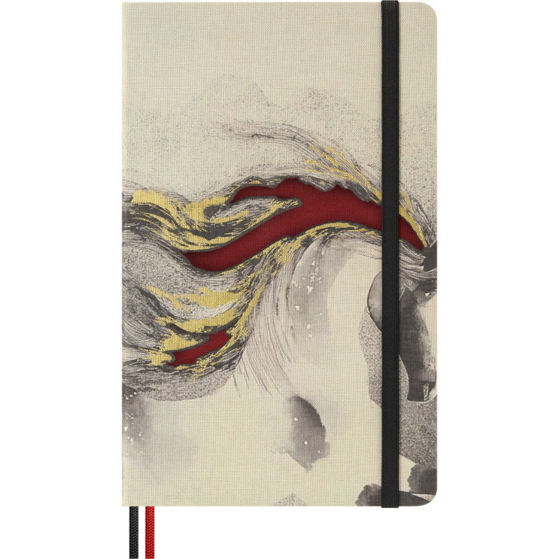 Notes MOLESKINE 2026 Horse, L, w linie, Calligraphy