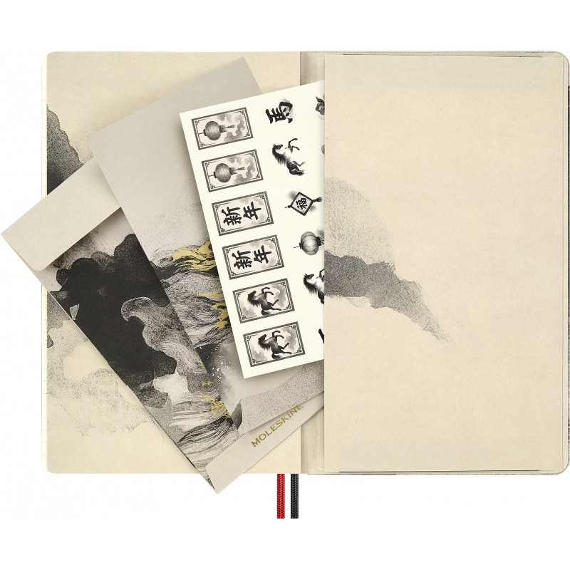 Notes MOLESKINE 2026 Horse, L, w linie, Calligraphy