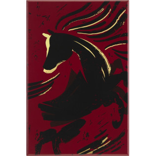 Notes MOLESKINE 2026 Horse, L, w linie, Woodcut, box