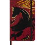 Notes MOLESKINE 2026 Horse, L, w linie, Woodcut, box