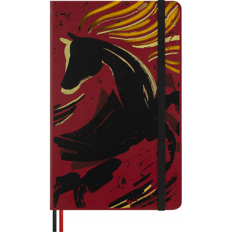 Zestaw MOLESKINE 2026 Horse: notes L w linie + Woodcut + ołówek Blackwing