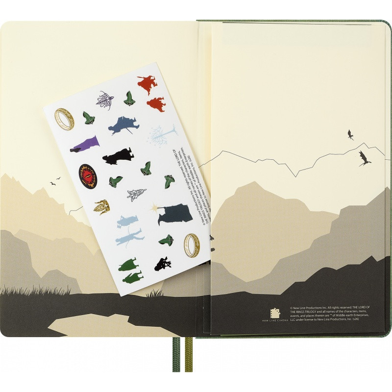 Kalendarz dzienny MOLESKINE 2026 Lord of the Rings, 12M, L, 13x21cm
