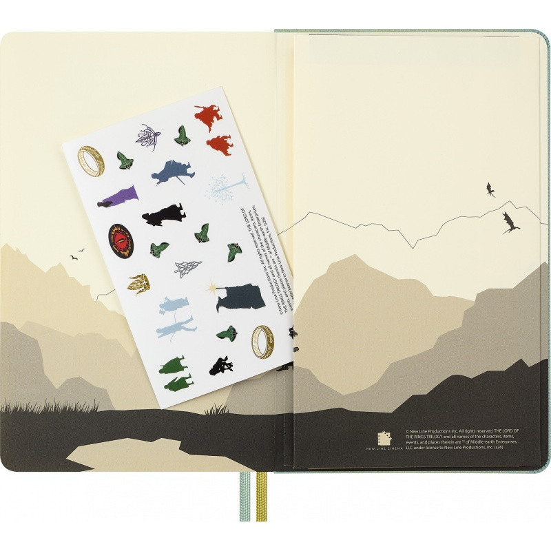 Kalendarz tygodniowy MOLESKINE 2026 Lord of the Rings, 18M, L, 13x21cm