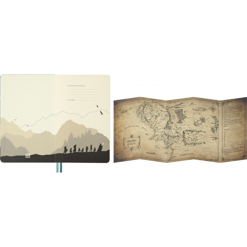 Notes MOLESKINE 2026 LOTR Aragorn, L, 13x21cm, w linie