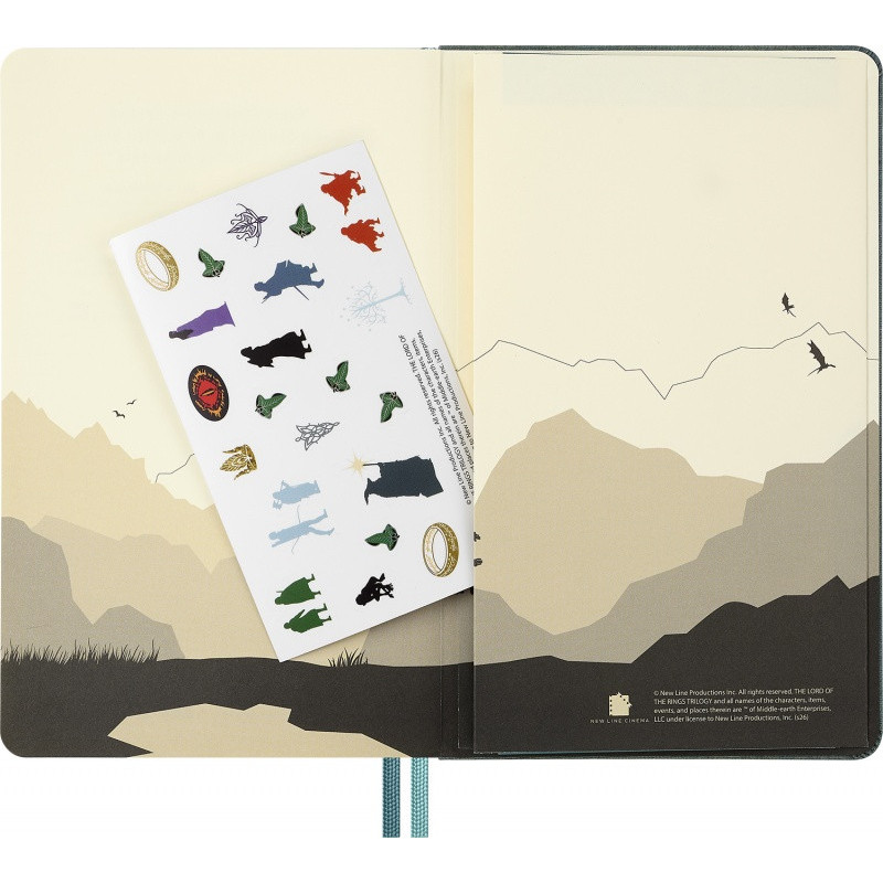 Notes MOLESKINE 2026 LOTR Aragorn, L, 13x21cm, w linie