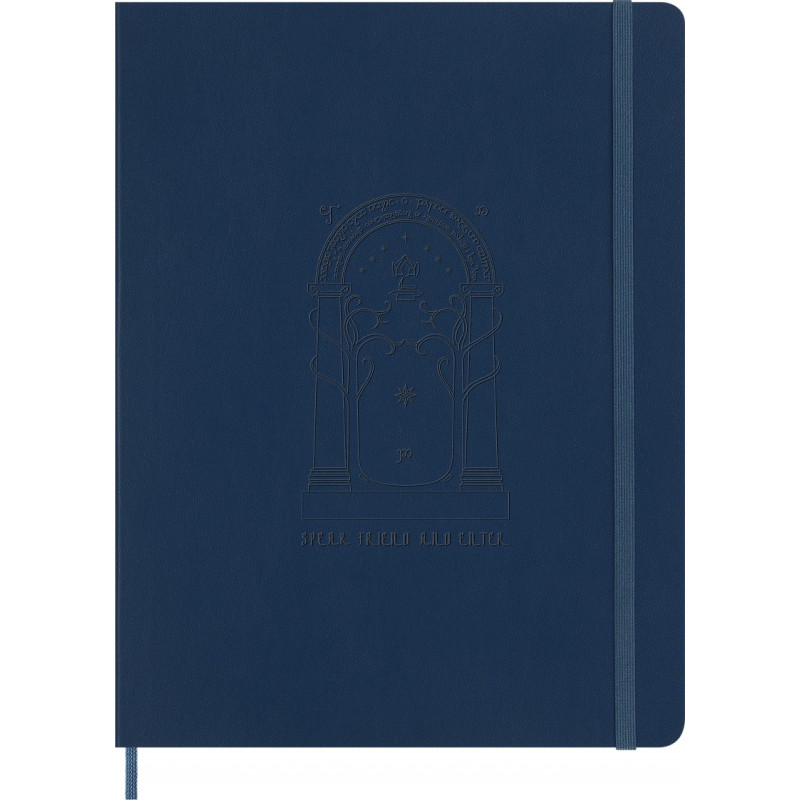 Notes MOLESKINE 2026 LOTR Doors of Durin, XL, 13x21cm, w linie, miękka oprawa