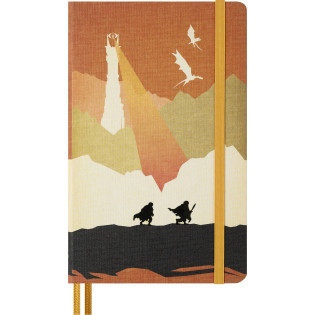 Notes MOLESKINE 2026 LOTR Frodo Sam, L, 13x21cm, w linie
