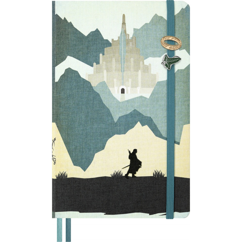 Zestaw 2 przypinek MOLESKINE 2026 LOTR, Pierścień i Liść