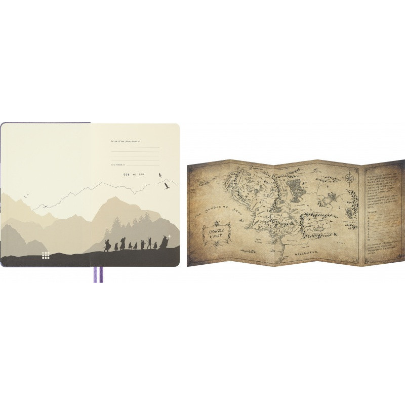 Zestaw 3 notesów MOLESKINE 2026 LOTR, 13x21cm, box
