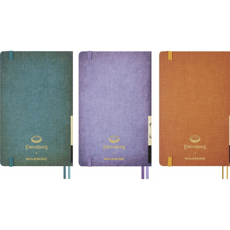 Zestaw 3 notesów MOLESKINE 2026 LOTR, 13x21cm, box