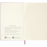 Notes MOLESKINE 2026, L, 13x21cm, gładki, twarda oprawa, majestic pink