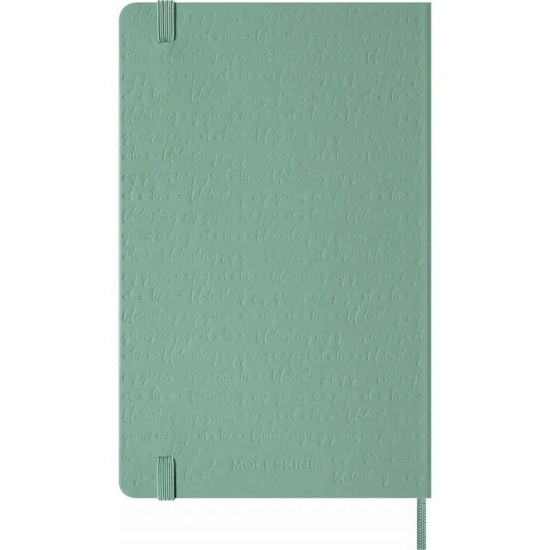 Notes MOLESKINE 2026, L, 13x21cm, gładki, twarda oprawa, Sage Green