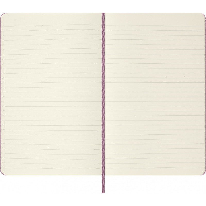 Notes MOLESKINE 2026, L, 13x21cm, w linie, twarda oprawa, majestic pink