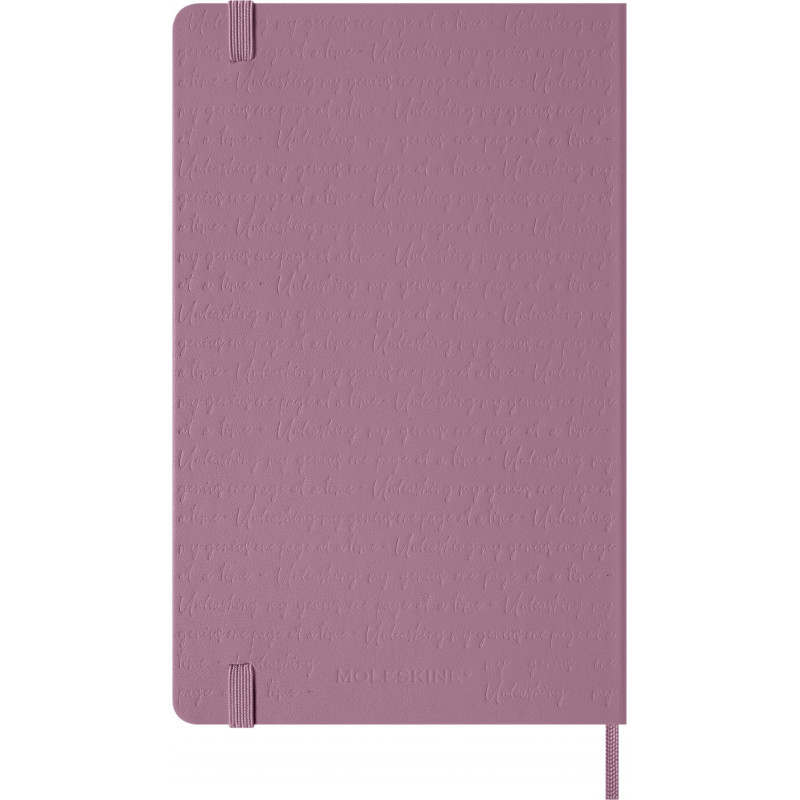 Notes MOLESKINE 2026, L, 13x21cm, w linie, twarda oprawa, majestic pink