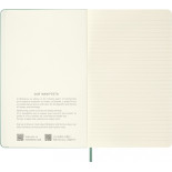 Notes MOLESKINE 2026, L, 13x21cm, w linie, twarda oprawa, Sage Green
