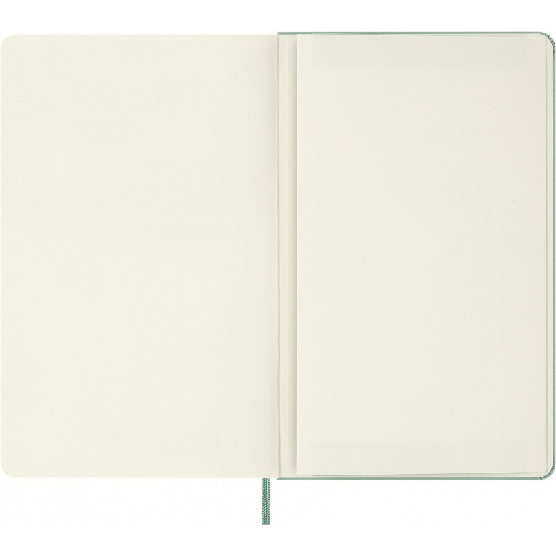 Notes MOLESKINE 2026, L, 13x21cm, w linie, twarda oprawa, Sage Green