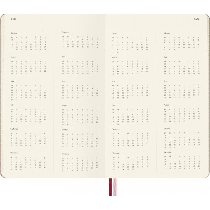 Kalendarz tygodniowy MOLESKINE 2026 Sakura, 18M, L, 13x21cm