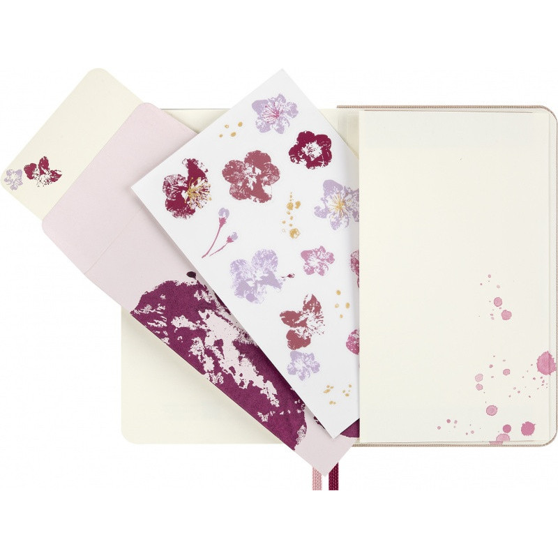 Notes MOLESKINE 2026 Sakura, P, 9x14cm, w linie