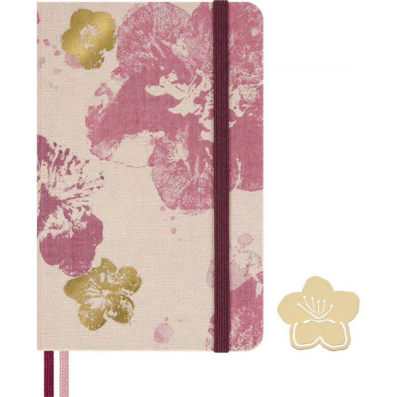 Notes MOLESKINE 2026 Sakura, P, 9x14cm, w linie, box