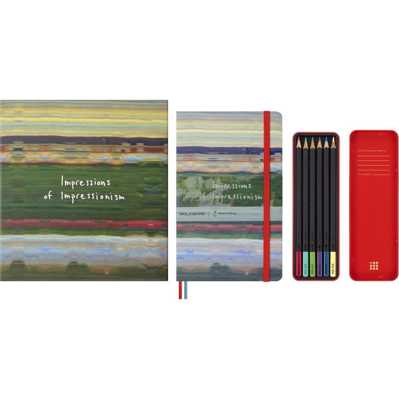 Zestaw MOLESKINE Impresjonizm Musée d'Orsay + 6 kredek d'Orsay